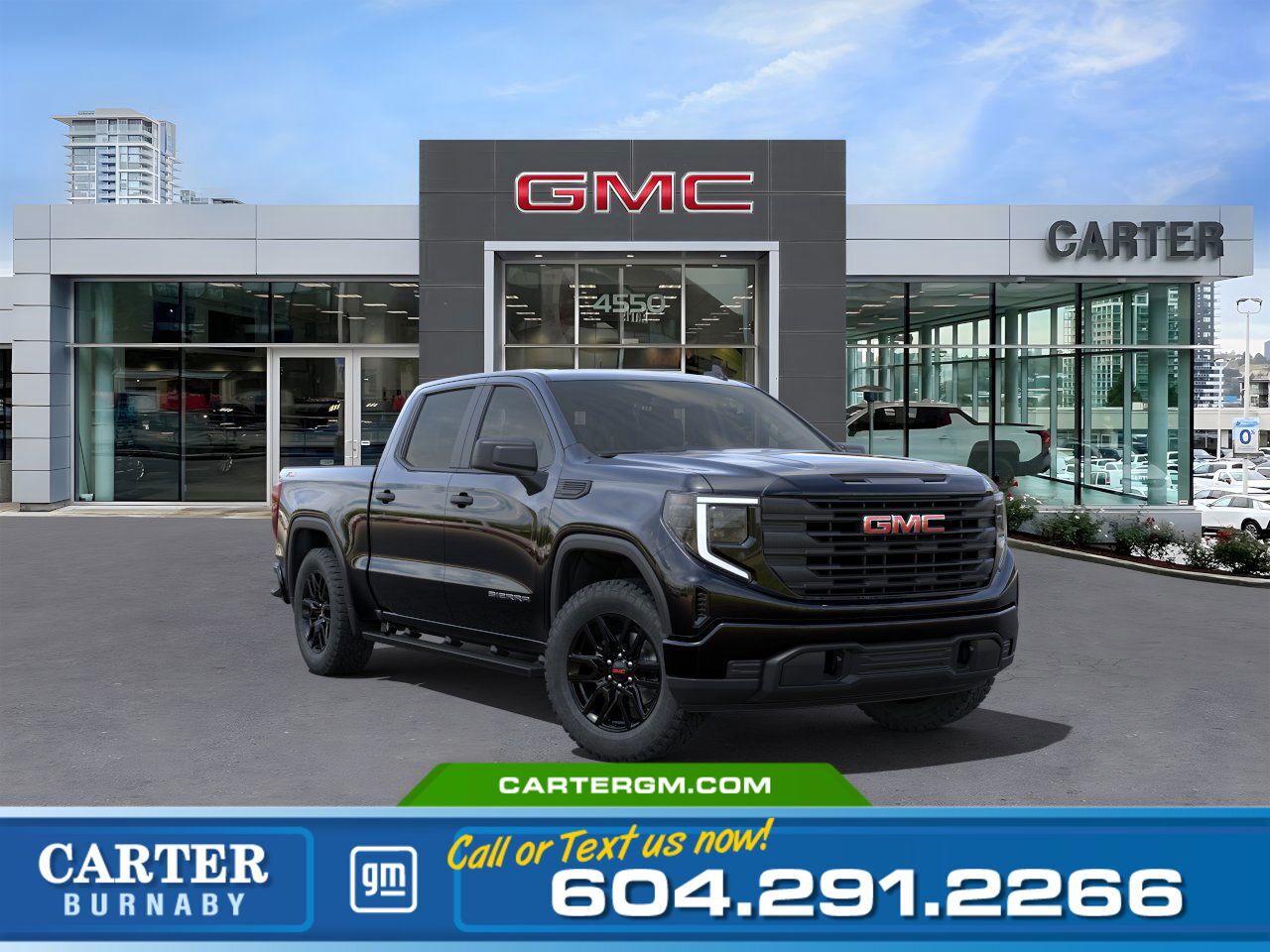 New 2024 GMC Sierra 1500 PRO 4WD | Alum Wheels/Driver Assist Pkg/HD Cam for sale in Burnaby, BC