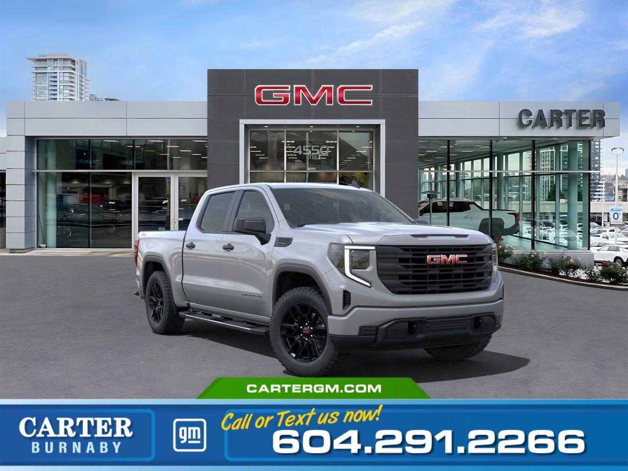 New 2024 GMC Sierra 1500 PRO 4WD | Alum Wheels/Driver Assist Pkg/HD Cam for sale in Burnaby, BC