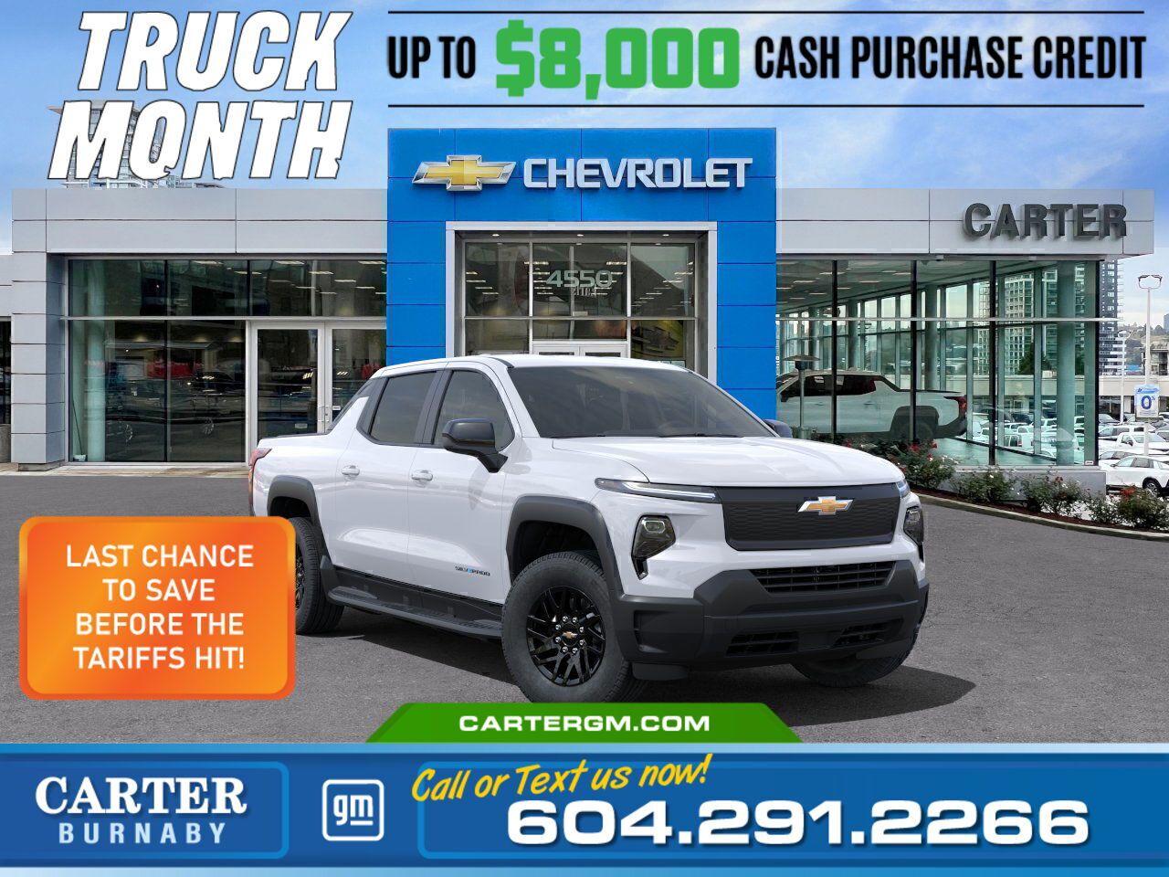 New 2024 Chevrolet Silverado EV WORK TRUCK 4WD | Costco Members Save $1,200 for sale in Burnaby, BC