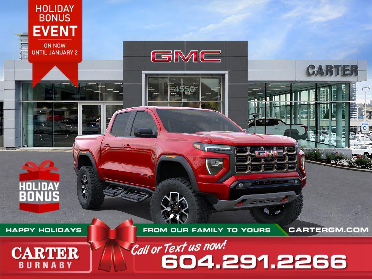 New 2024 GMC Canyon AT4X | Black Alum Wheels/Ez Tailgate/HD Vision for sale in Burnaby, BC