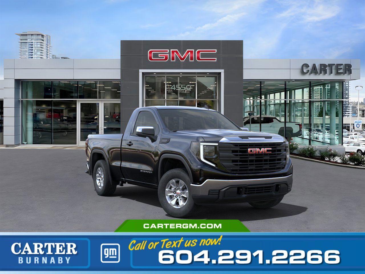 New 2024 GMC Sierra 1500 PRO 4WD | Alum Wheels/Driver Assist Pkg/HD Cam for sale in Burnaby, BC