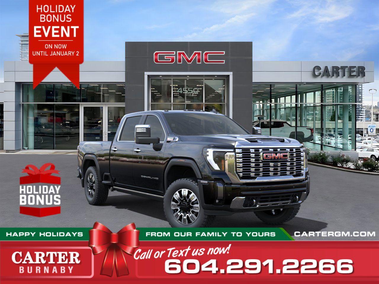 New 2025 GMC Sierra 3500 HD DENALI 4WD | Alum Wheels/Sunroof/Adpt Cruise for sale in Burnaby, BC