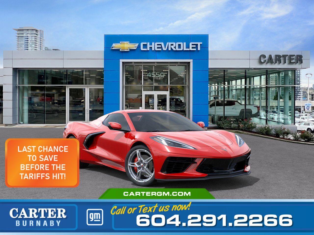 New 2025 Chevrolet Corvette 1LT | Alum Wheels/Limited Slip Diff/HD Cam for sale in Burnaby, BC
