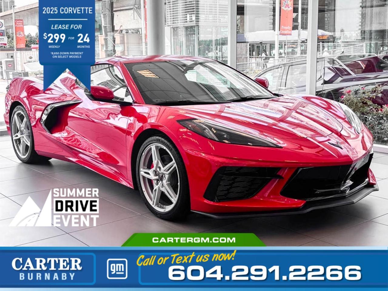 New 2025 Chevrolet Corvette 1LT | Alum Wheels/Limited Slip Diff/HD Cam for sale in Burnaby, BC