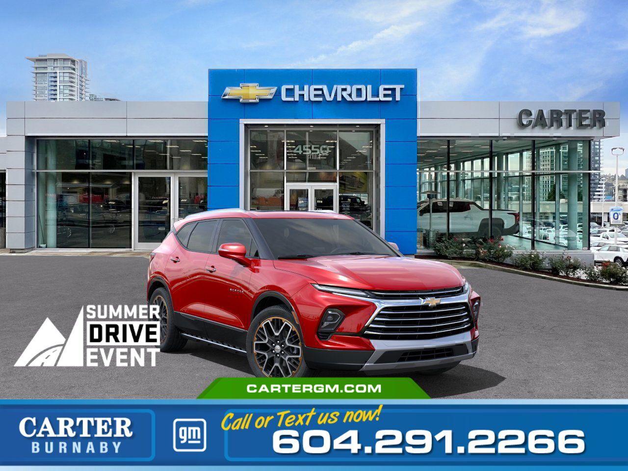 New 2025 Chevrolet Blazer PREMIER AWD | Alum Wheels/Driver Assist/Bose Spkrs for sale in Burnaby, BC