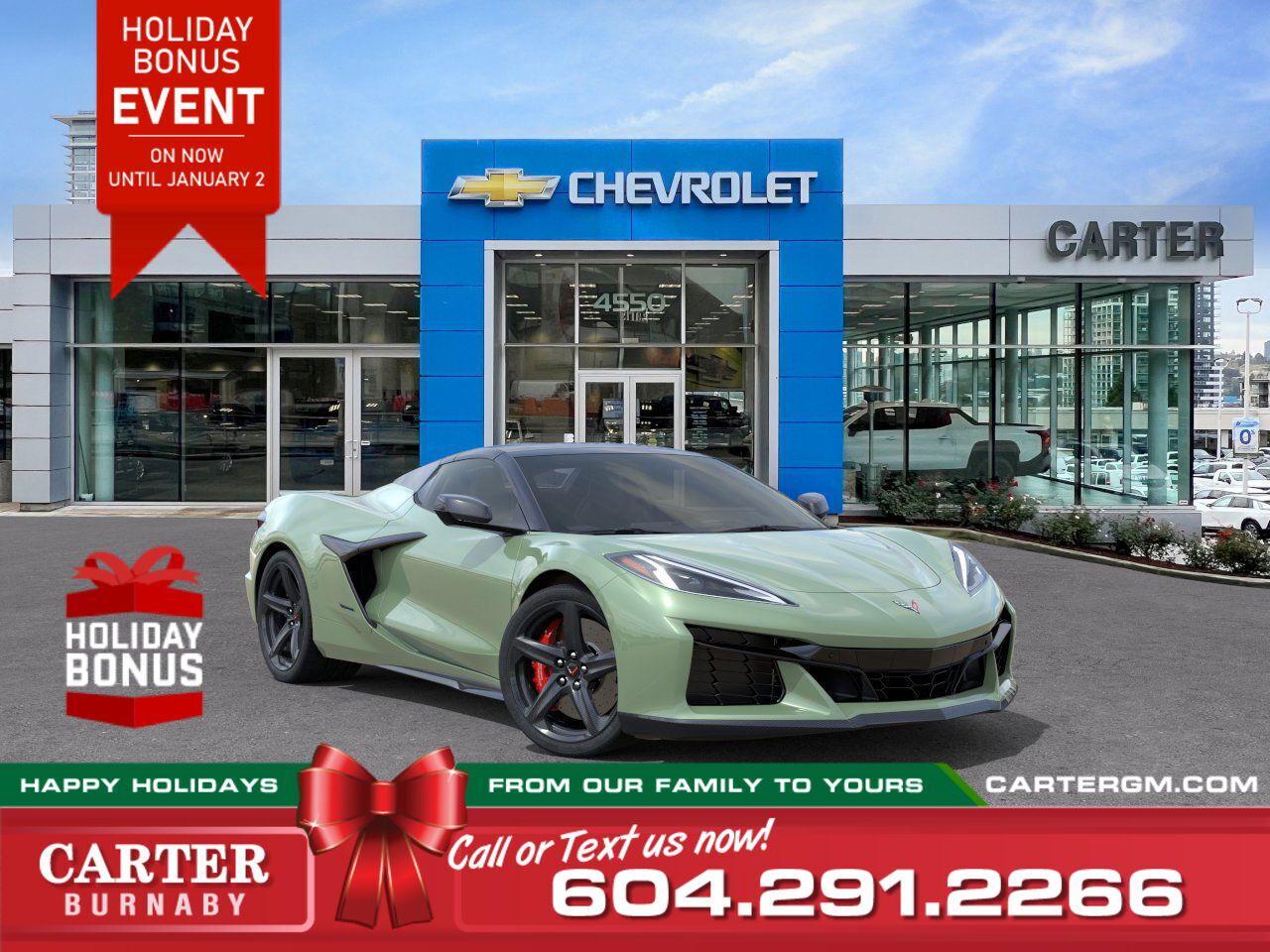 New 2024 Chevrolet Corvette 3LZ | Z07 Perf Pkg/Mag Ride Ctrl/Limited Slip Diff for sale in Burnaby, BC