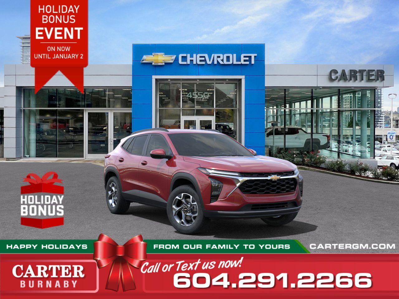 New 2025 Chevrolet Trax 1LT | Alum Wheels/HD Touchscreen/HD Rear Cam for sale in Burnaby, BC