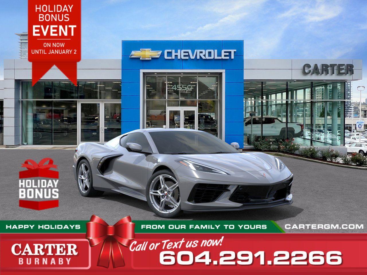 New 2025 Chevrolet Corvette 2LT | Alum Wheels/Perf Sus/Mag Ride/Bose Spkrs for sale in Burnaby, BC