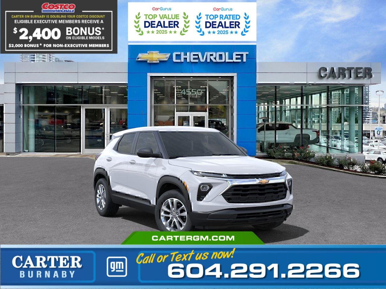 New 2025 Chevrolet TrailBlazer LS  FWD | Double Costco Bonus: Up to $2,400! for sale in Burnaby, BC