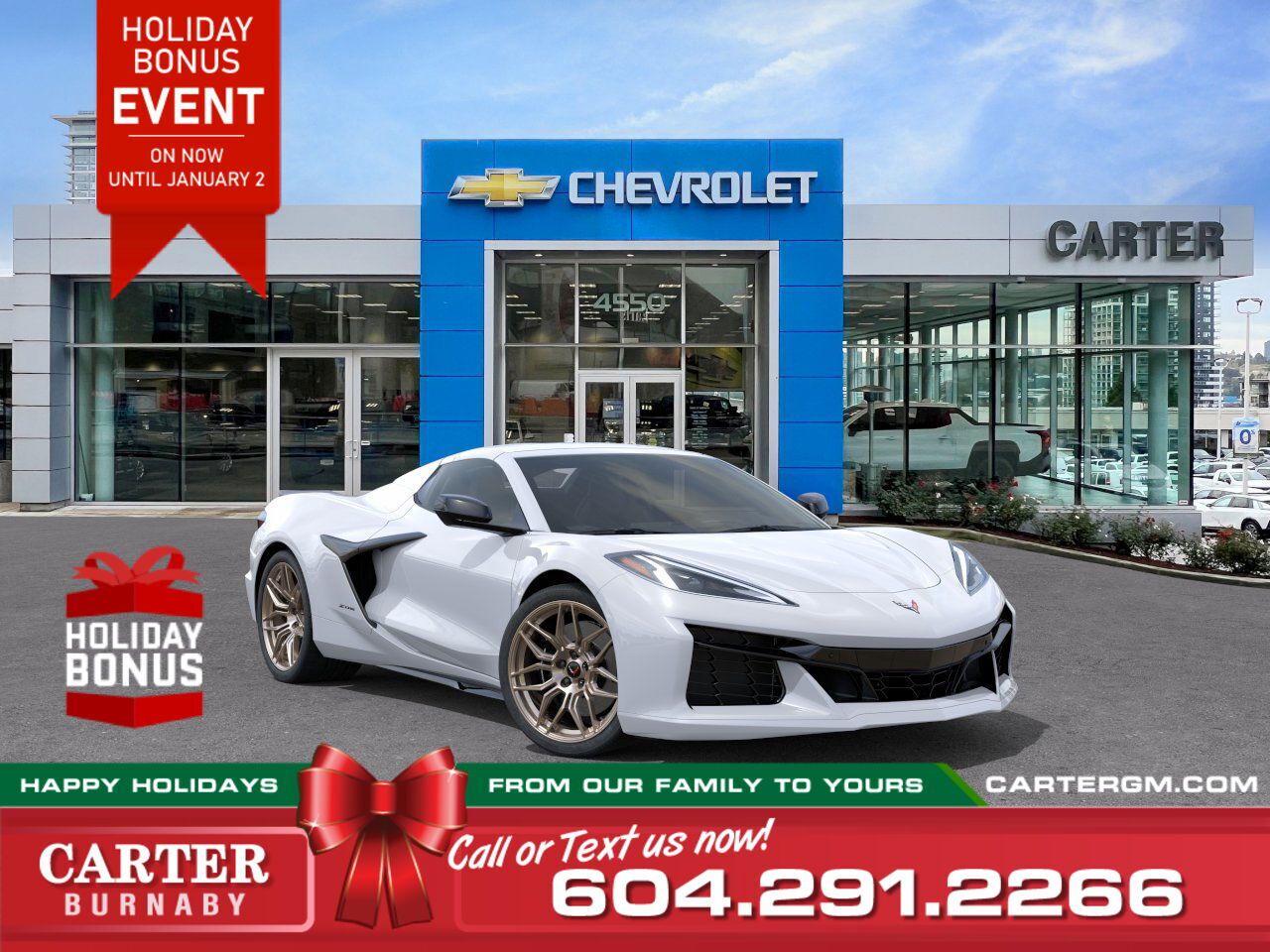 New 2025 Chevrolet Corvette 2LZ | Limited Slip Diff/Vented Seats/HUD for sale in Burnaby, BC