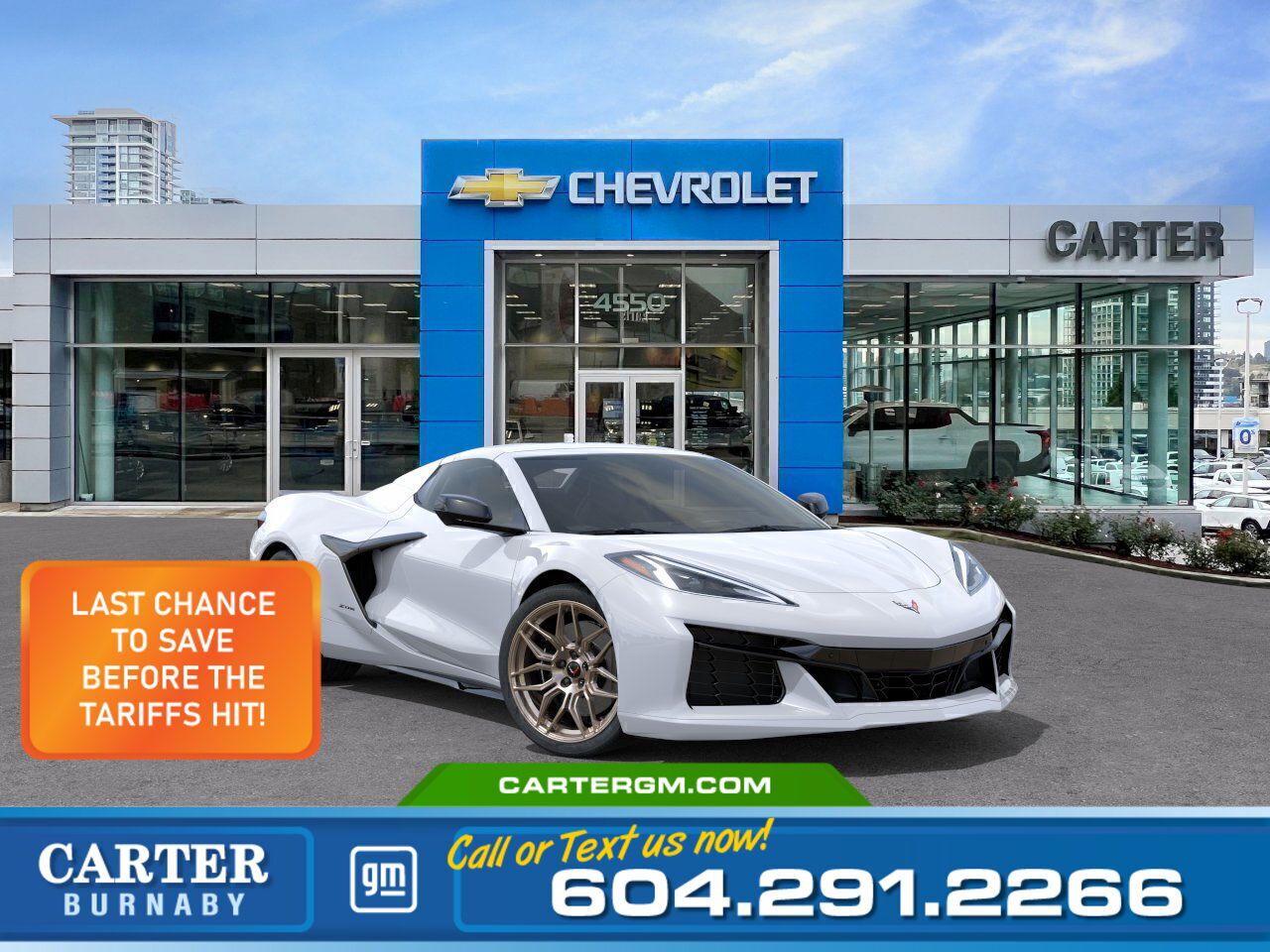 New 2025 Chevrolet Corvette 2LZ | Limited Slip Diff/Vented Seats/HUD for sale in Burnaby, BC