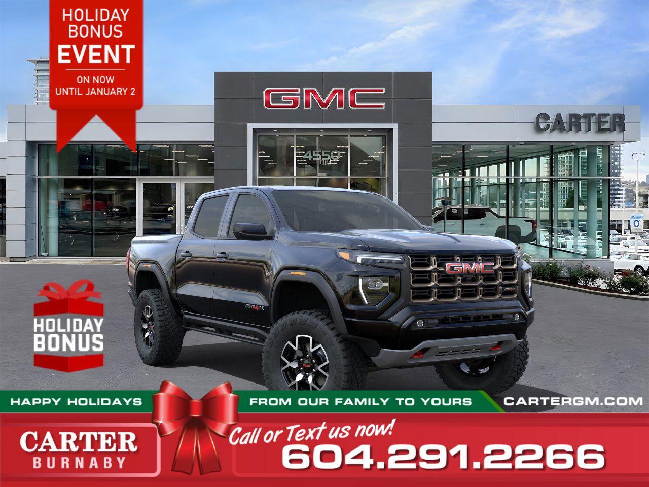 New 2024 GMC Canyon AT4X | Black Alum Wheels/Ez Tailgate/HD Vision for sale in Burnaby, BC