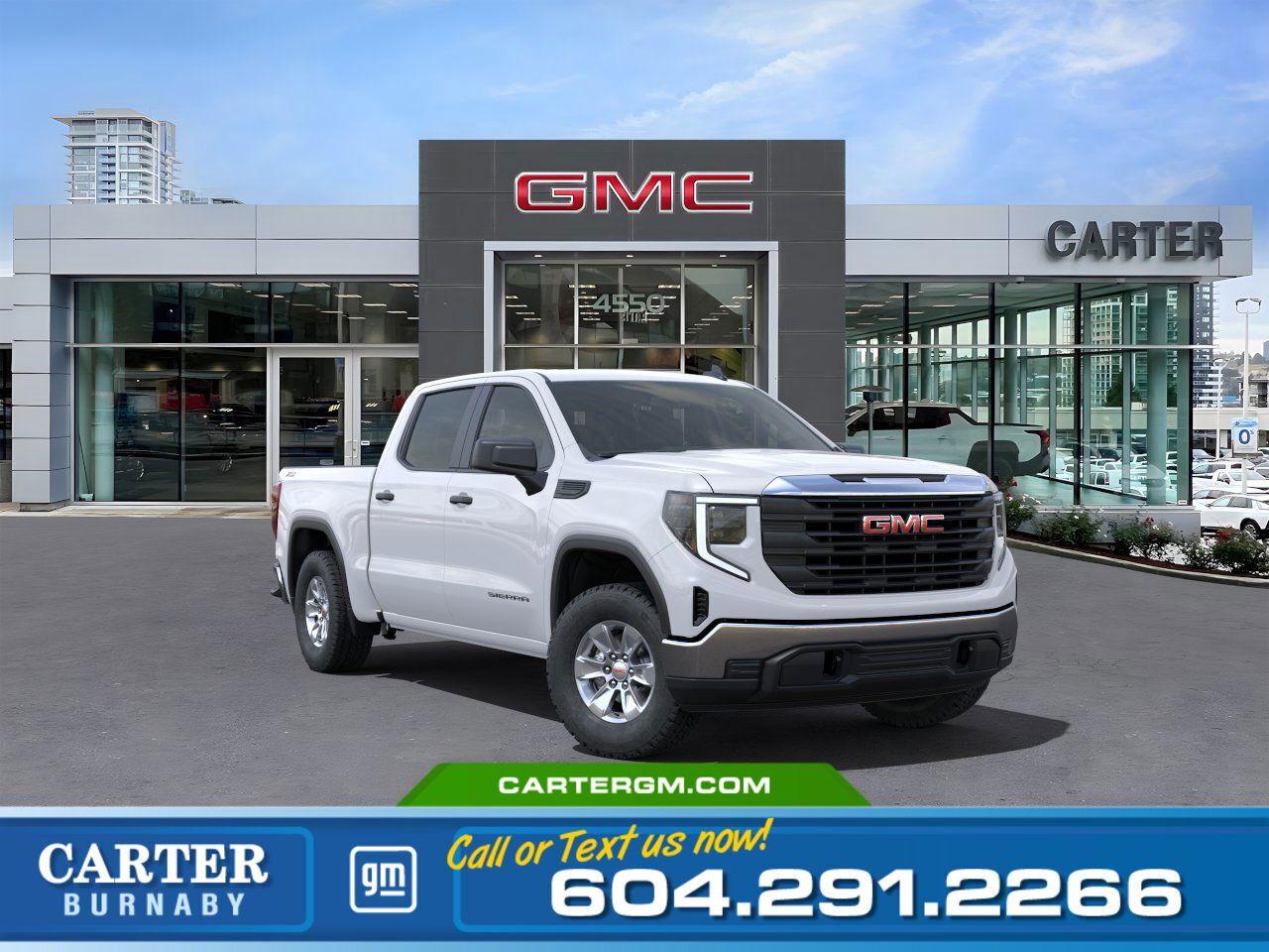 New 2025 GMC Sierra 1500 PRO 4WD | Alum Wheels/Driver Assist Pkg/HD Cam for sale in Burnaby, BC