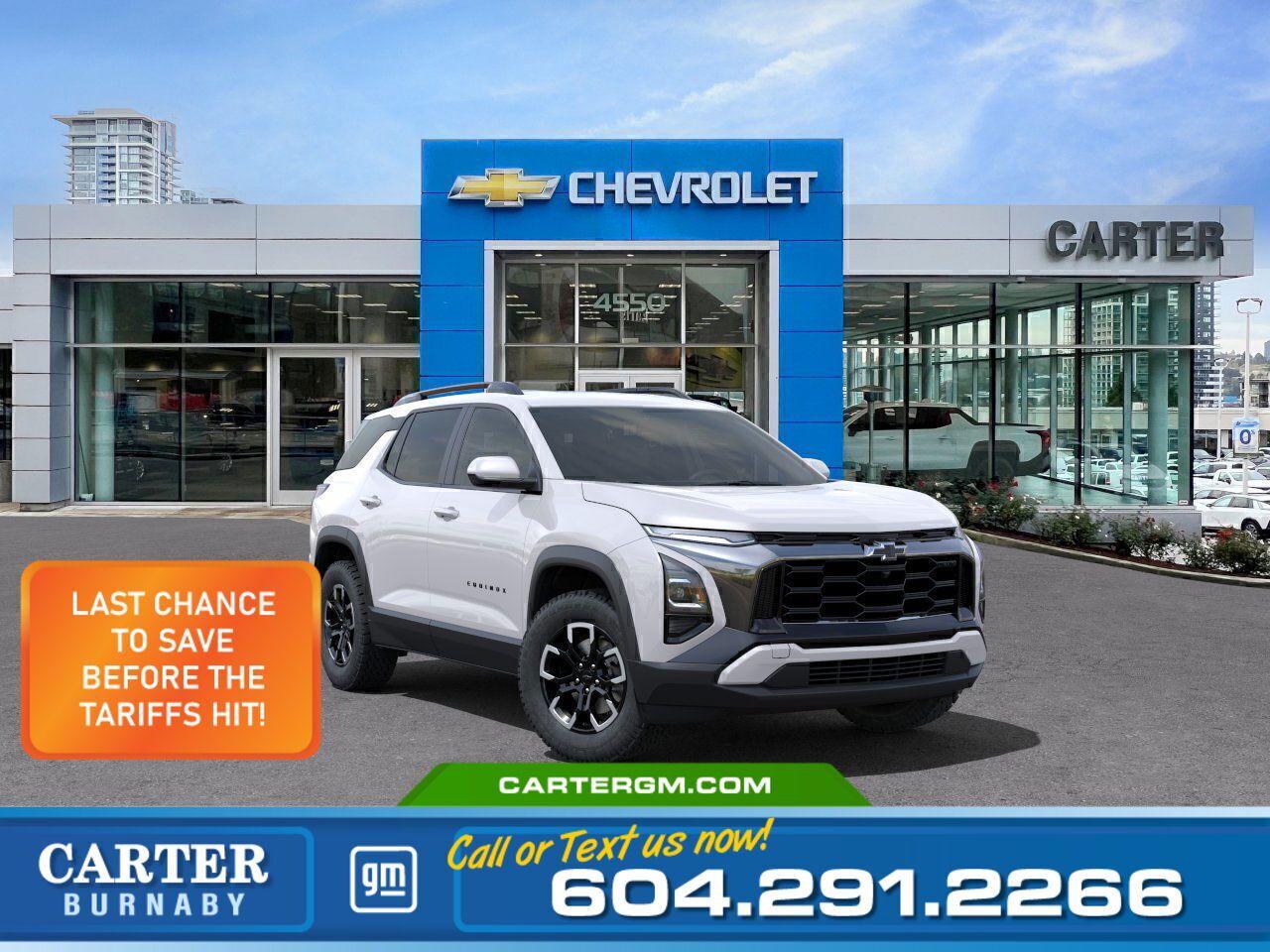 New 2025 Chevrolet Equinox ACTIV AWD | Alum Wheels/Pano Sunroof/Heated Vented for sale in Burnaby, BC