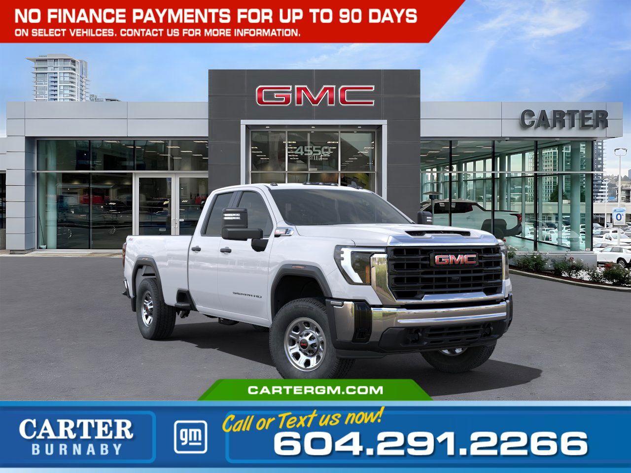 New 2025 GMC Sierra 3500 HD PRO 4WD | Alum Wheels/Driver Assist Pkg/HD Cam for sale in Burnaby, BC