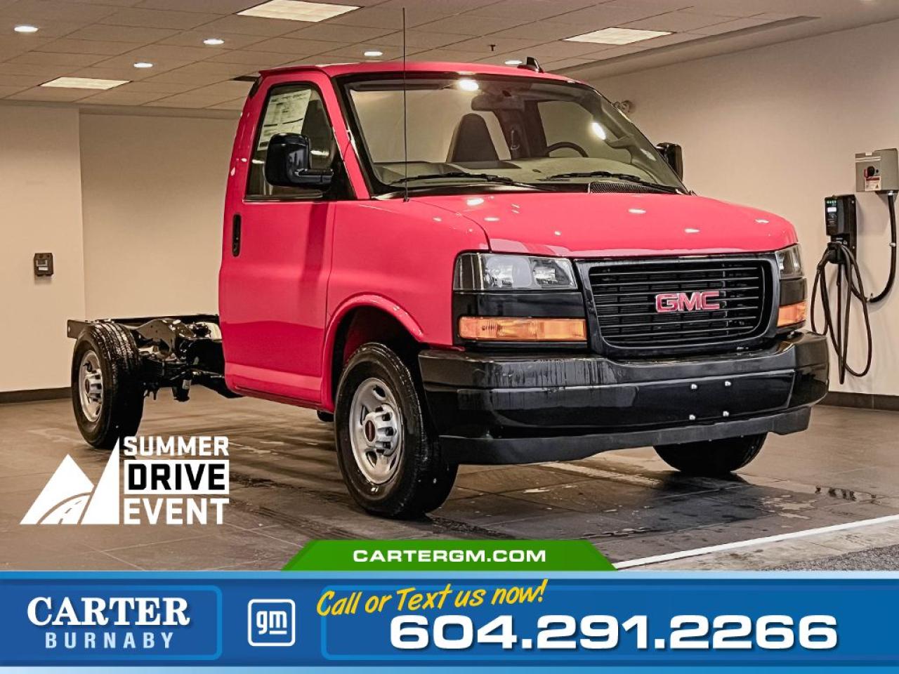 New 2024 GMC Savana Cargo Van CUTAWAY VAN | Steel Wheels/Air Con/Pwr Windows for sale in Burnaby, BC
