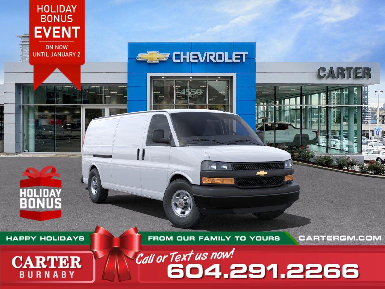 New 2024 Chevrolet Express Steel Wheels/Keyless Entry/Cruise Ctrl for sale in Burnaby, BC