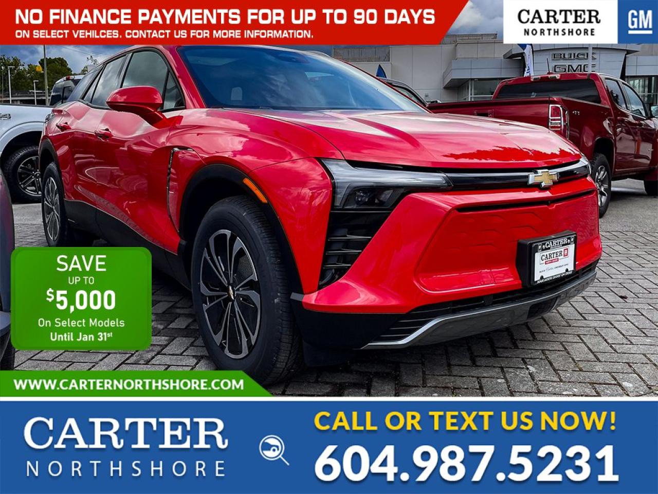 New 2024 Chevrolet Blazer EV SAVE $5,000 IN DEALERSHIP DISCOUNTS/AWD RS PKG for sale in North Vancouver, BC