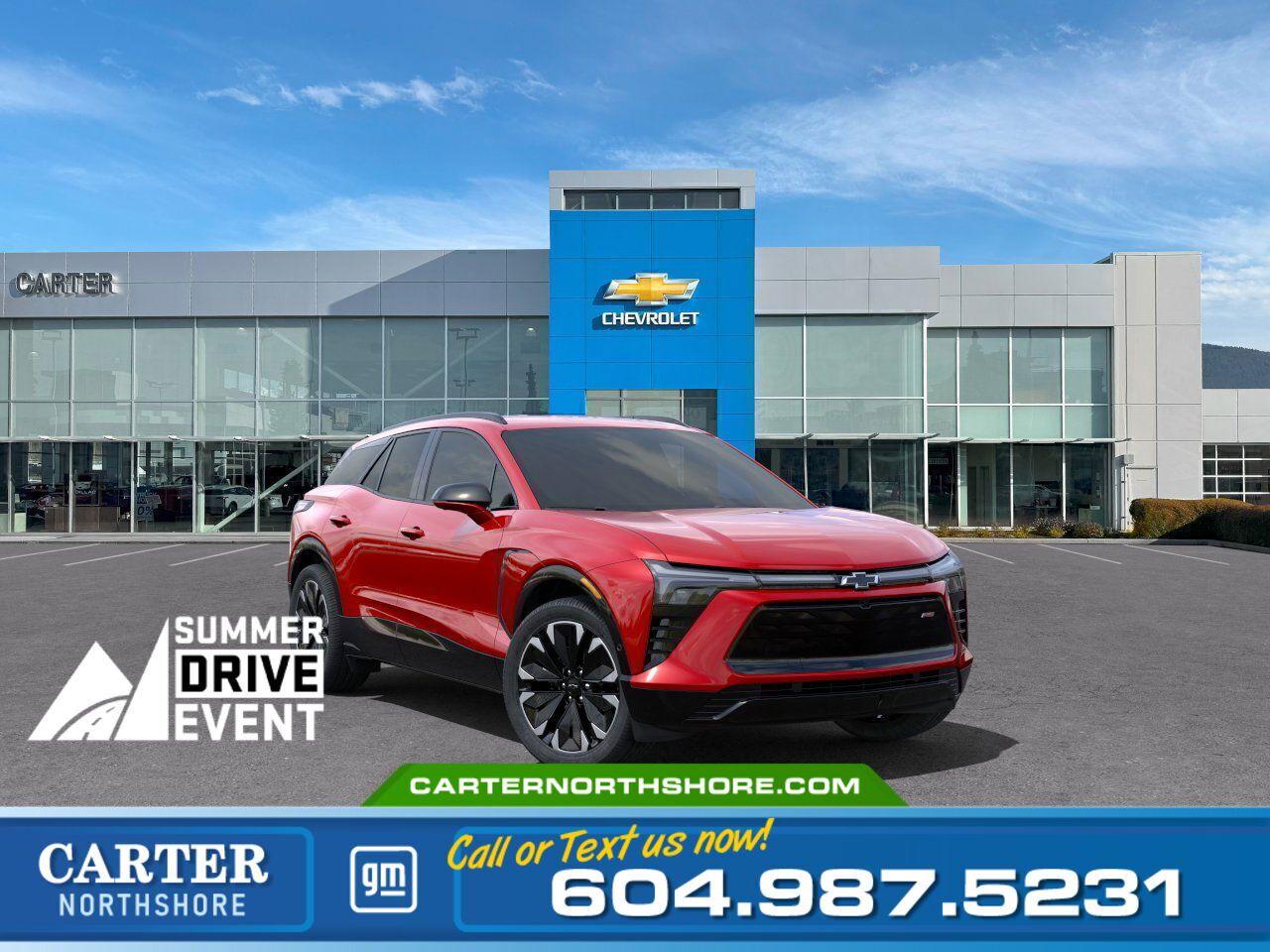New 2024 Chevrolet Blazer EV AWD RS | 521Km Range/Head Up Display/Pwr Liftgate for sale in North Vancouver, BC