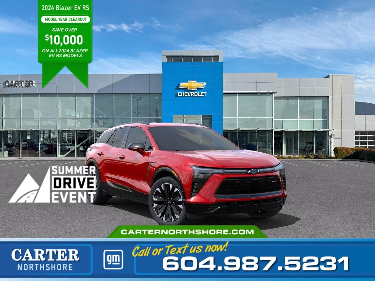 New 2024 Chevrolet Blazer EV AWD RS | 521Km Range/Head Up Display/Pwr Liftgate for sale in North Vancouver, BC
