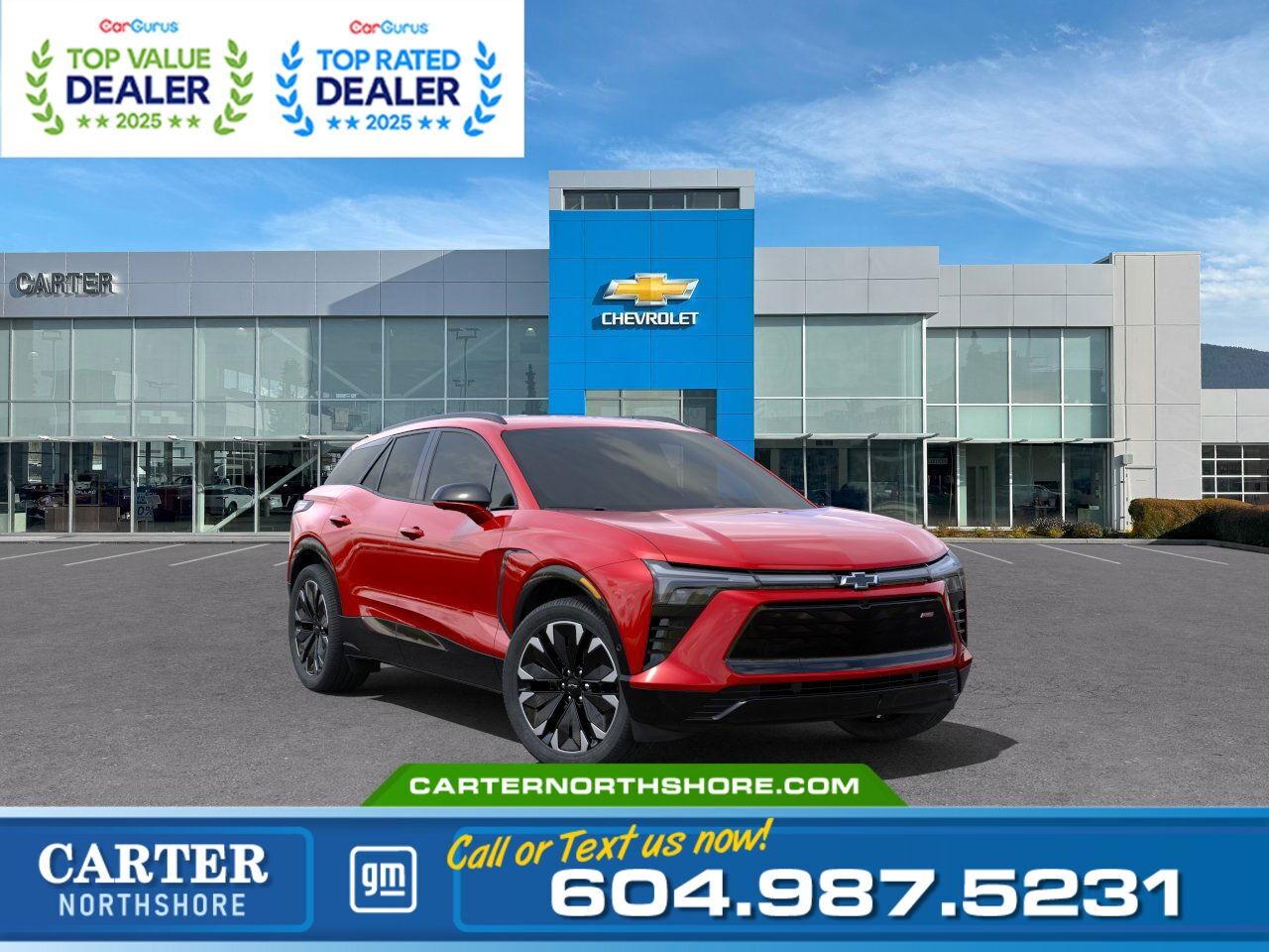 New 2024 Chevrolet Blazer EV AWD RS | 521Km Range/Head Up Display/Pwr Liftgate for sale in North Vancouver, BC