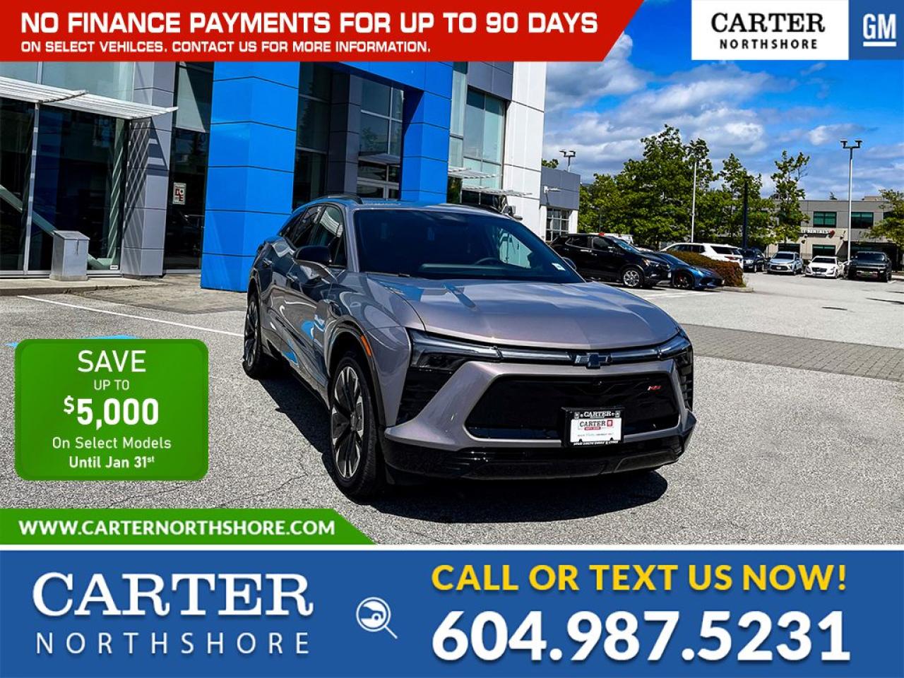 New 2024 Chevrolet Blazer EV SAVE $5,000 IN DEALERSHIP DISCOUNTS/AWD RS PKG for sale in North Vancouver, BC