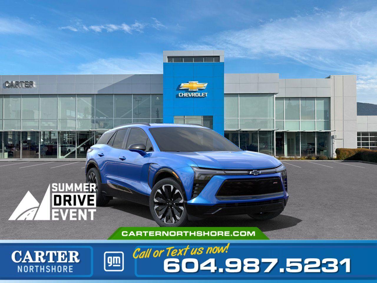 New 2024 Chevrolet Blazer EV AWD RS | 521Km Range/Ventilated Seats/Adpt Cruise for sale in North Vancouver, BC