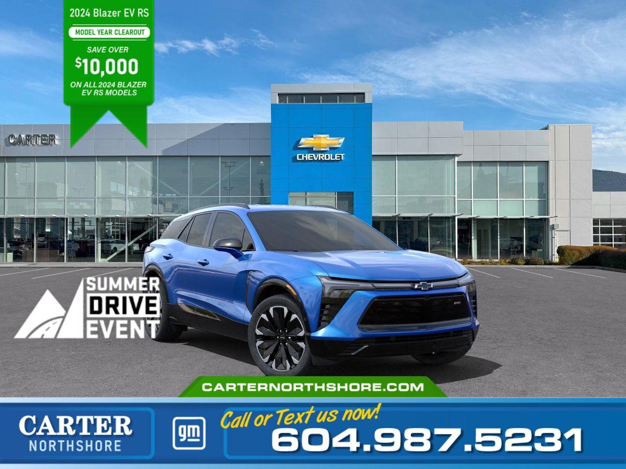 New 2024 Chevrolet Blazer EV AWD RS | 521Km Range/Ventilated Seats/Adpt Cruise for sale in North Vancouver, BC