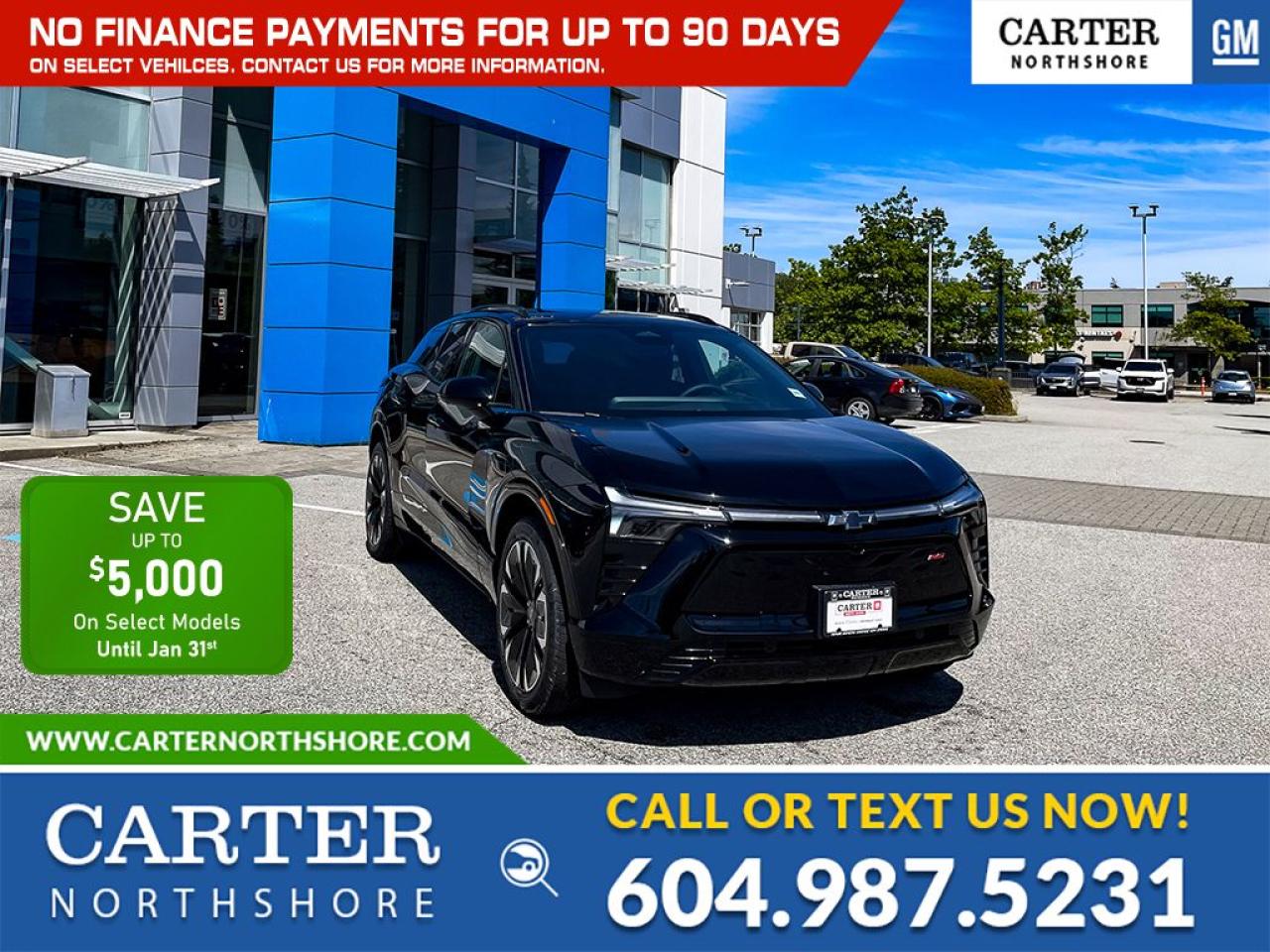 New 2024 Chevrolet Blazer EV SAVE $5,000 IN DEALERSHIP DISCOUNTS/AWD RS PKG for sale in North Vancouver, BC