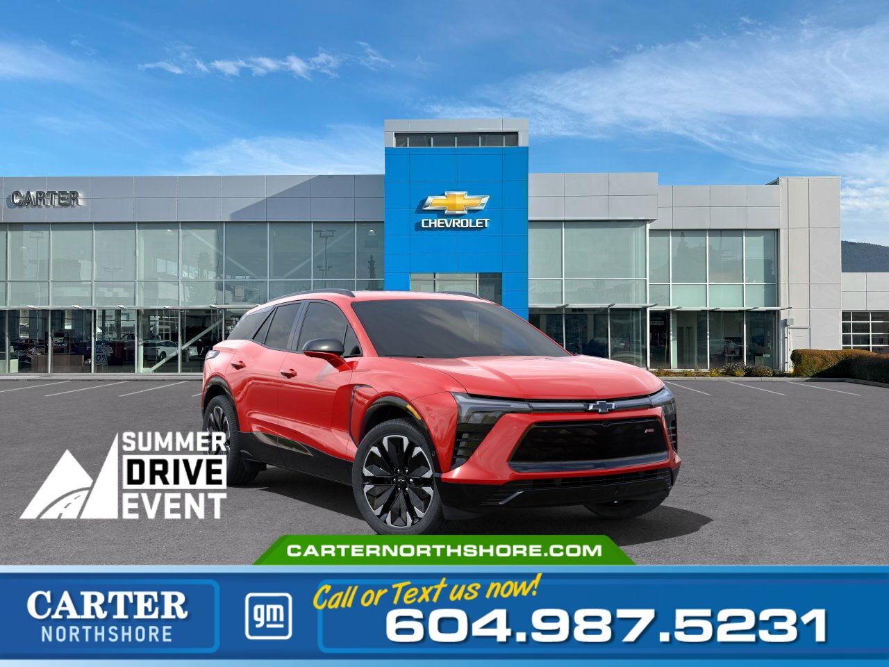New 2024 Chevrolet Blazer EV EX-DEMO AWD RS | 521Km Range/Head Up Display for sale in North Vancouver, BC