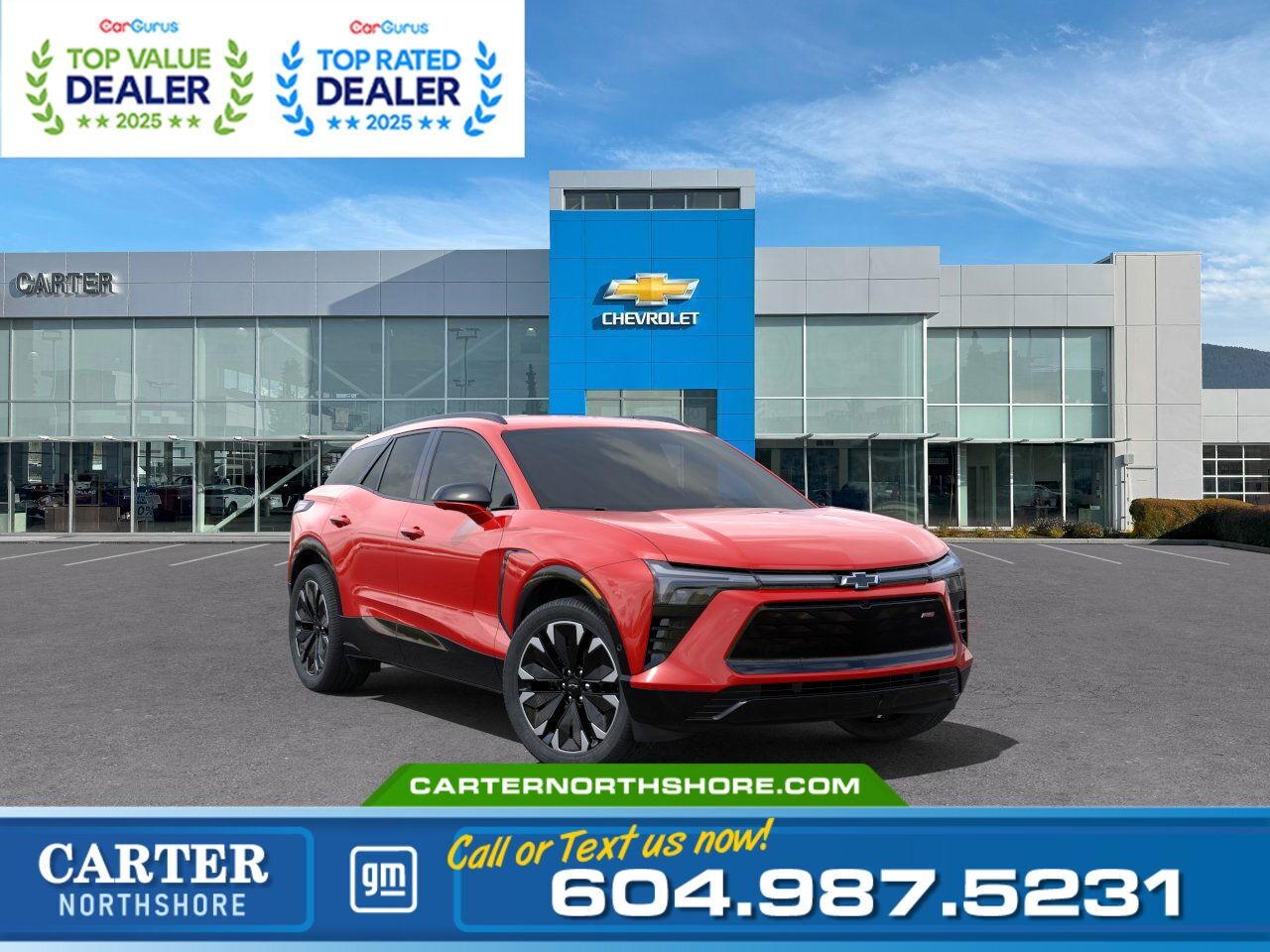 New 2024 Chevrolet Blazer EV EX-DEMO AWD RS | 521Km Range/Head Up Display for sale in North Vancouver, BC