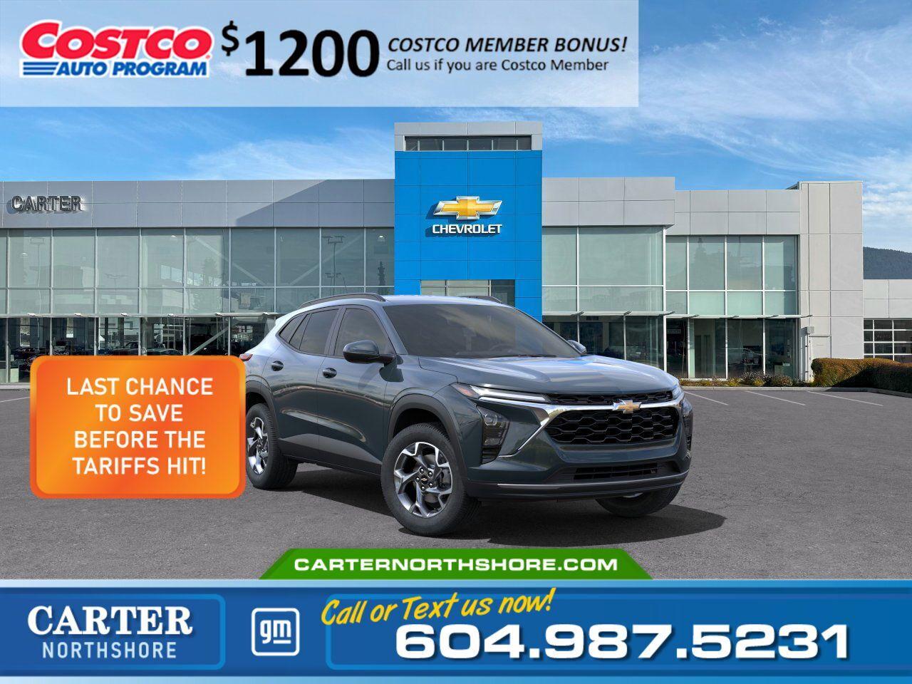 New 2025 Chevrolet Trax LT FWD | Costco Members get $1,200 Discount for sale in North Vancouver, BC