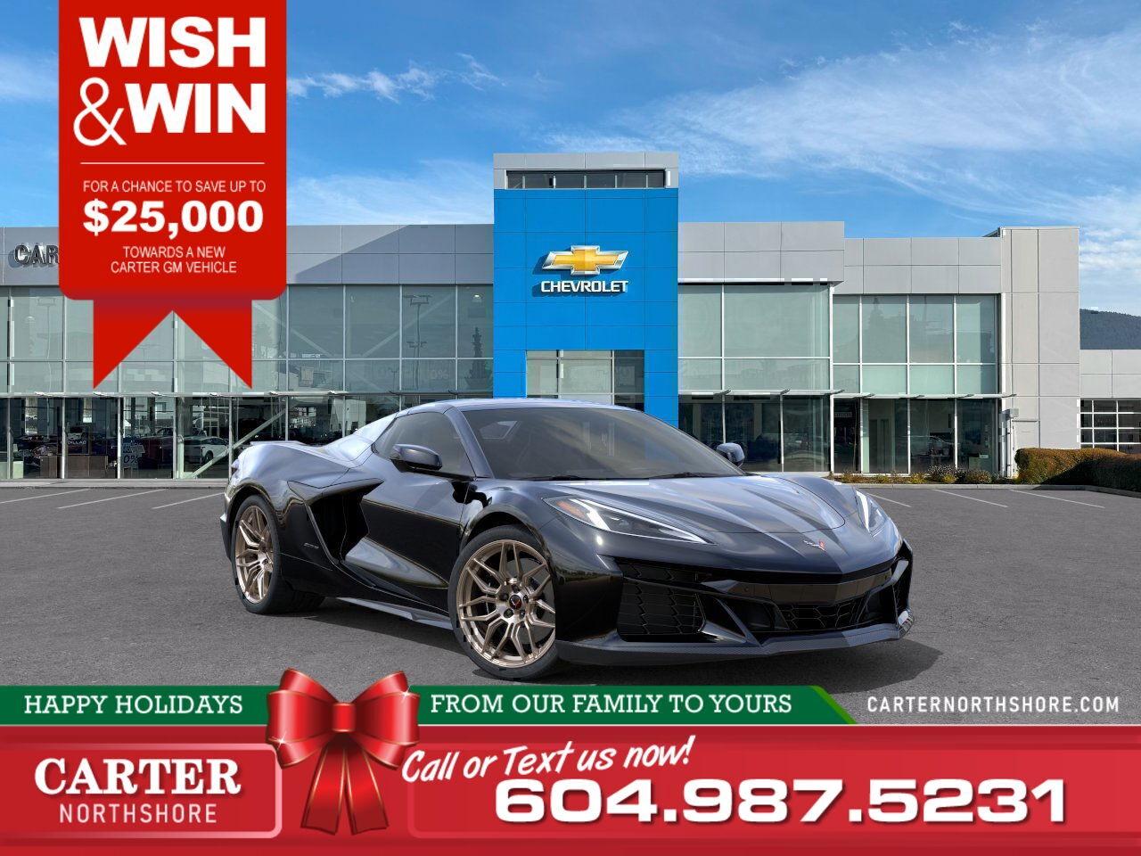 New 2025 Chevrolet Corvette 3LZ Package | WISH & WIN - SAVE UP TO $25,000! for sale in North Vancouver, BC