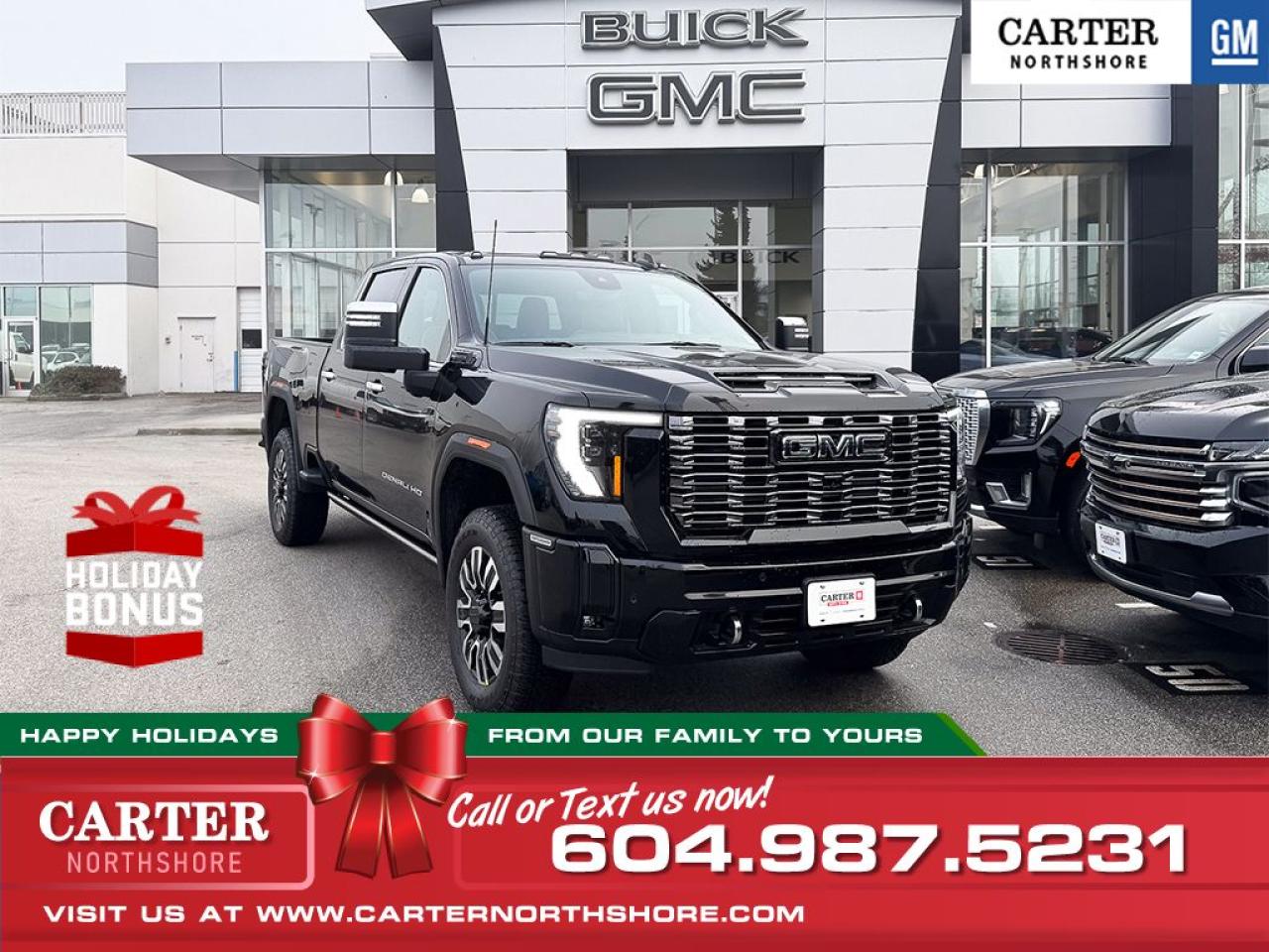 New 2025 GMC Sierra 3500 HD 4WD CREW CAB/DIESEL/LEATHER for sale in North Vancouver, BC