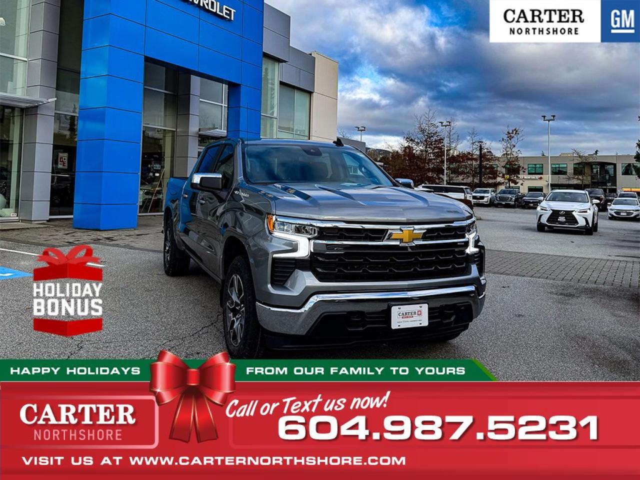 New 2025 Chevrolet Silverado 1500 4WD SHORT BOX CREW CAB/DIESEL for sale in North Vancouver, BC