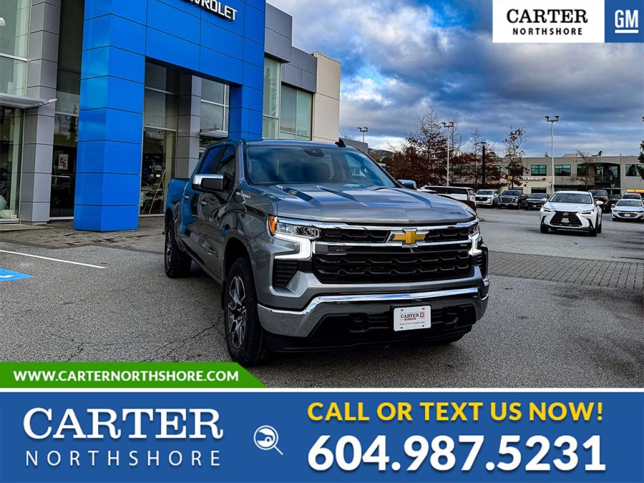 New 2025 Chevrolet Silverado 1500 4WD SHORT BOX CREW CAB/DIESEL for sale in North Vancouver, BC