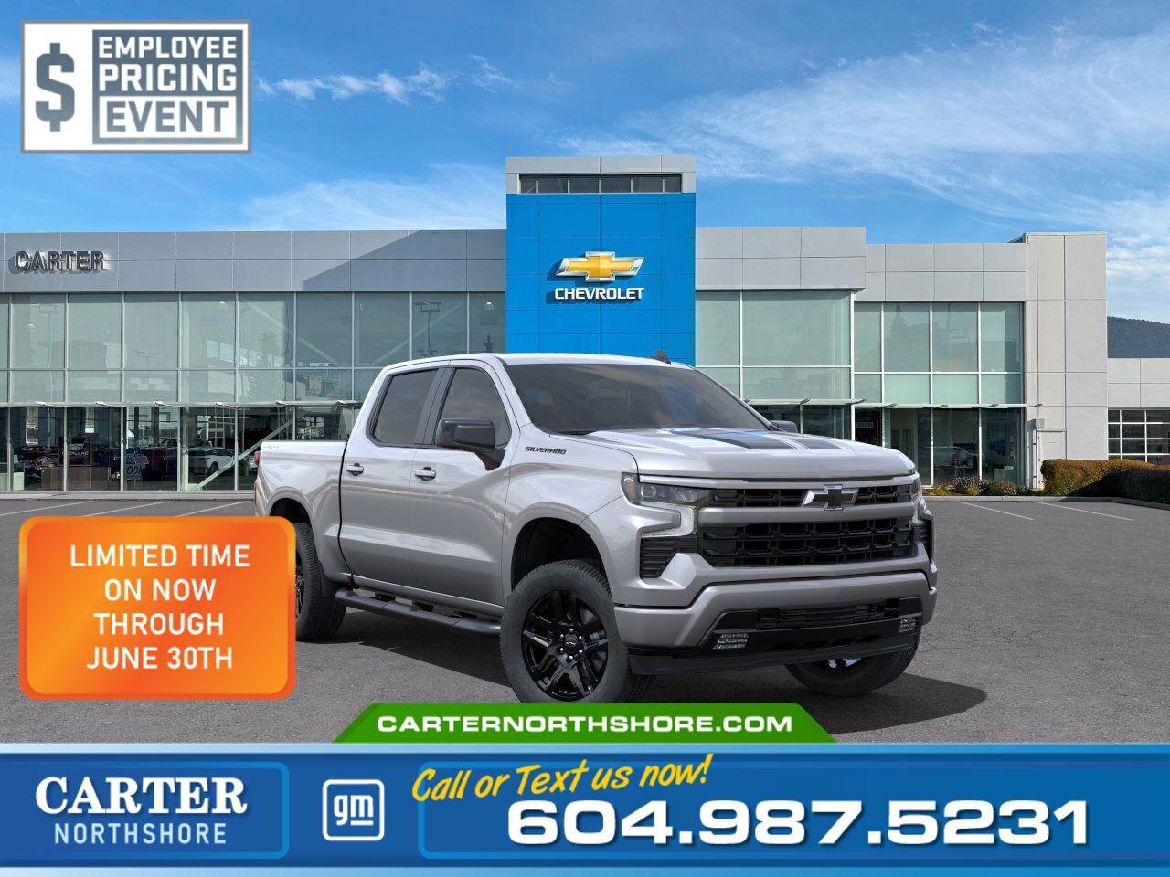 New 2025 Chevrolet Silverado 1500 Short Box Crew Cab 4WD for sale in North Vancouver, BC