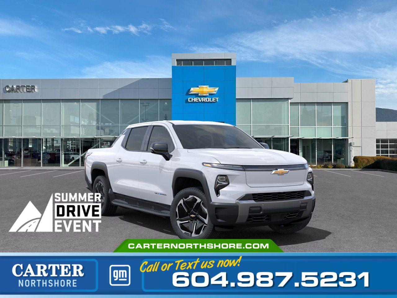 New 2025 Chevrolet Silverado EV Extended Range LT | 679Km Range/Adpt Cruise Ctrl for sale in North Vancouver, BC