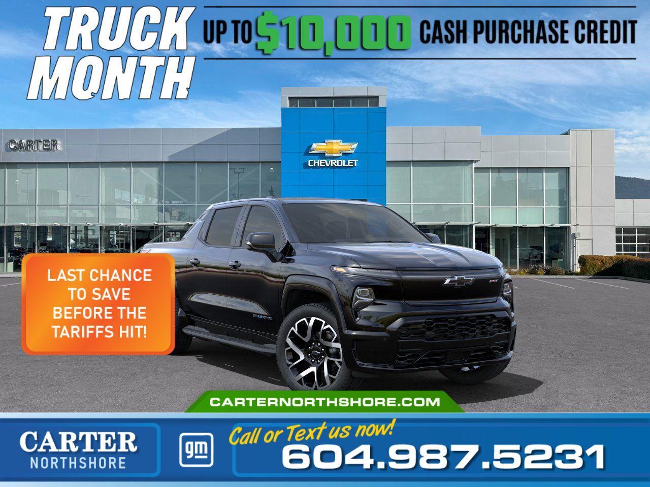 New 2025 Chevrolet Silverado EV Max Range RST | Costco Members get $1,200 Discount for sale in North Vancouver, BC