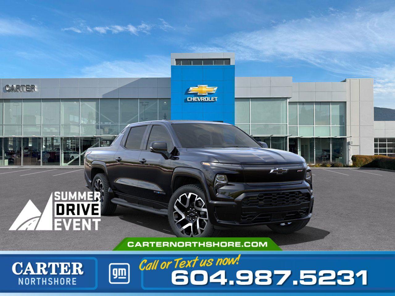 New 2025 Chevrolet Silverado EV Max Range RST | 679Km Range/Glass Roof/Trailer Pkg for sale in North Vancouver, BC