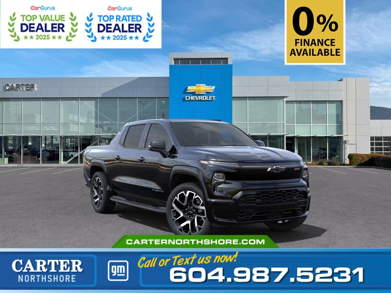 New 2025 Chevrolet Silverado EV Max Range RST | 0% FINANCE AVAILABLE - LIMITED TIM for sale in North Vancouver, BC