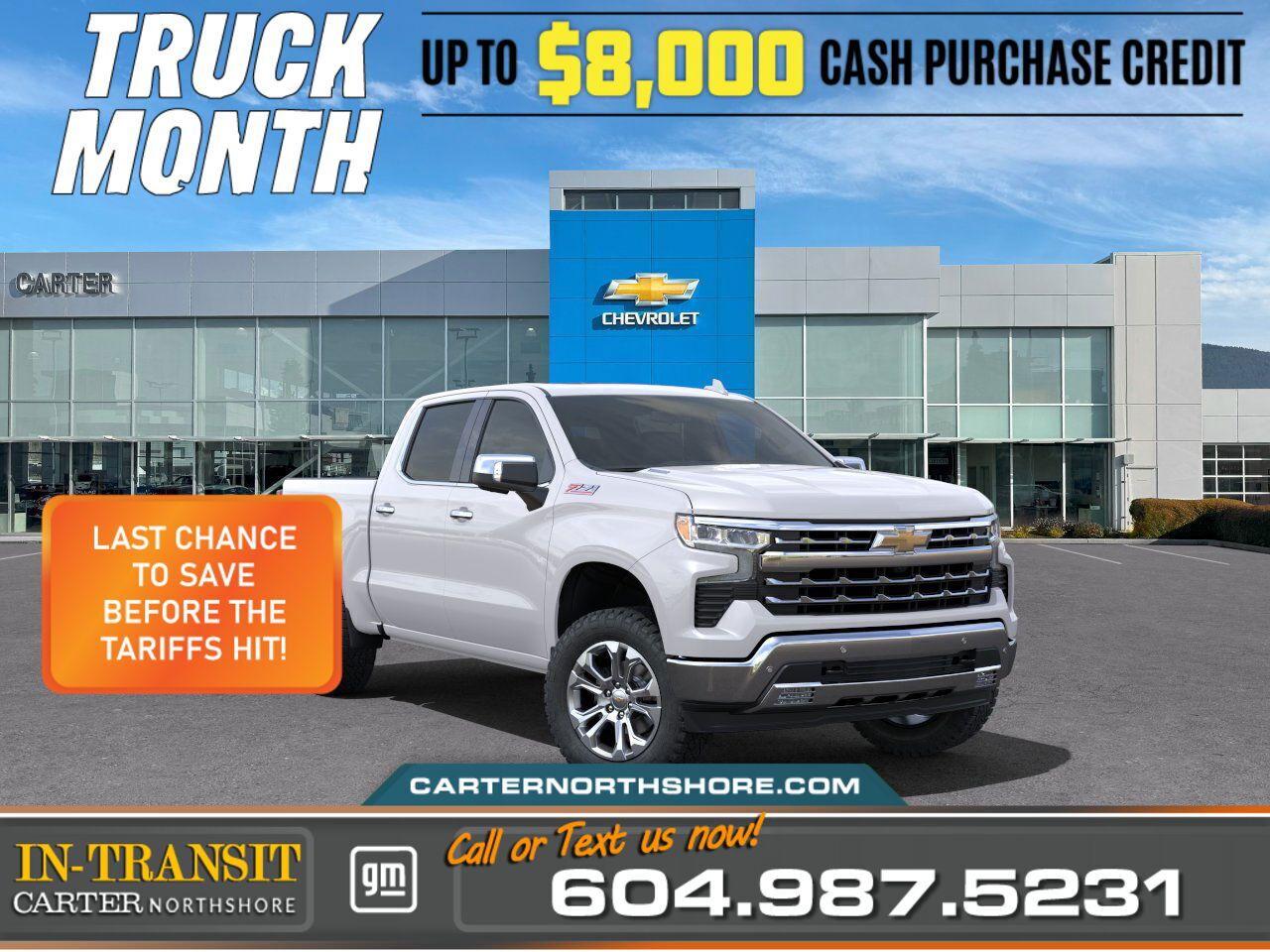 New 2025 Chevrolet Silverado 1500 SHORT BOX CREW CAB for sale in North Vancouver, BC