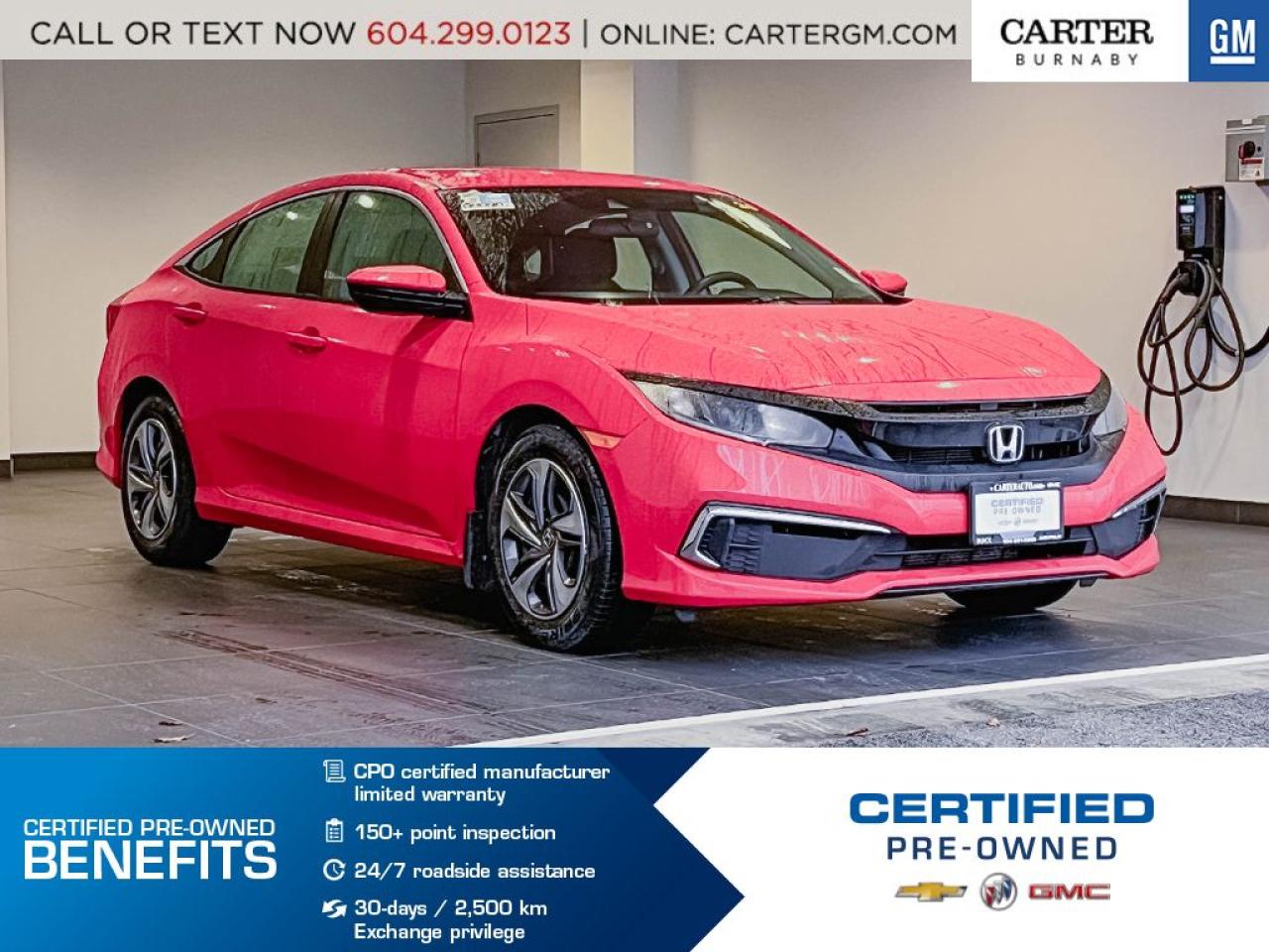 Used 2020 Honda Civic Sedan LX | Alum Wheels/Cruise Ctrl/Rear View Cam for sale in Burnaby, BC