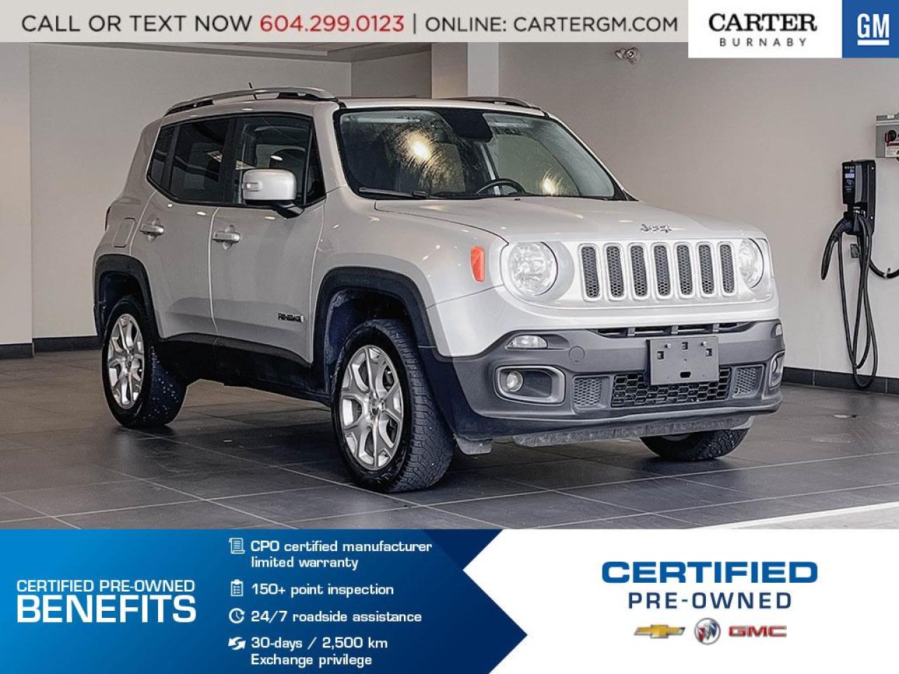 Used 2017 Jeep Renegade LIMITED | Alum Wheels/Removable Roof/Cruise Ctrl for sale in Burnaby, BC