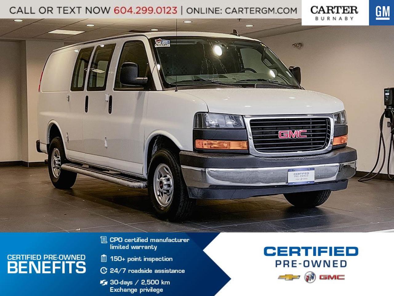 Used 2023 GMC Savana Cargo Van Steel Wheels/Air Con/Rear Cam/Cruise for sale in Burnaby, BC