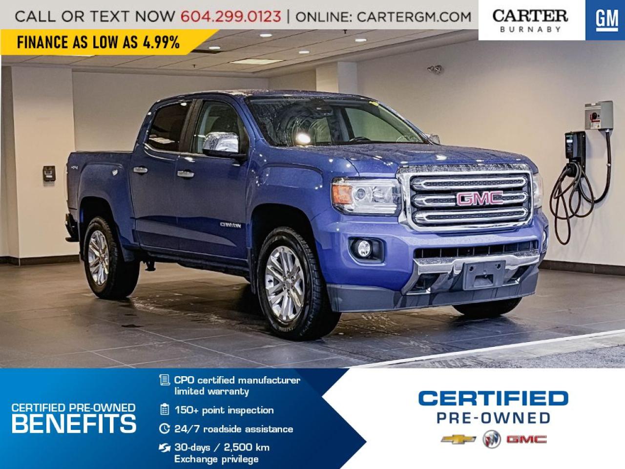 PRE-OWNED CERTIFIED | LOCALLY DRIVEN
18" Polished Aluminum Wheels, Remote Keyless Entry, Remote Vehicle Start, Auto. Locking Rear Differential, Wireless Charging, Leather Wrapped Steering Wheel, Front Fog Lamps, HD Radio, Rear Park Assist, HD Rear Vision Camera, Automatic Climate Control, Cruise Control, Heated Front Seats, Ez-lift And Lower Tailgate & Heated Steering Wheel. Test Drive Today!

WHY CARTER GM BURNABY?

- An unrivalled vehicle purchasing experience!
- Exceeding our loyal customers expectations since 1963
- 4.4 Google star rating with 1,600+ customer reviews
- 2022 Car Gurus  Dealer Award for Excellence 
- 30-day (or 2,500 km) vehicle exchange policy
- Peace of mind - 150-point vehicle inspection
- CARFAX - full vehicle service history - purchase with confidence!
- Vehicle trades welcome! Best price guaranteed!
- We provide upfront pricing, zero hidden fees, and 100% transparency
- Fast approvals and 99% acceptance rates (no matter your current credit status!)
- Multilingual staff (many languages spoken)
- Comfortable non-pressured environment with in-store television, WIFI and a childrens play area!

Were here to help you drive the vehicle you want, the vehicle you deserve!
QUESTIONS? GREAT! WEVE GOT ANSWERS!
To speak with a friendly vehicle specialist - CALL NOW!
(Doc. Fee: $495.00 Dealer Code: D5505)