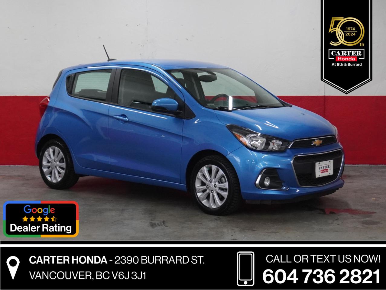 Used 2018 Chevrolet Spark LT1 BLUETOOTH, AUTO, NO ACCIDENTS for sale in Vancouver, BC