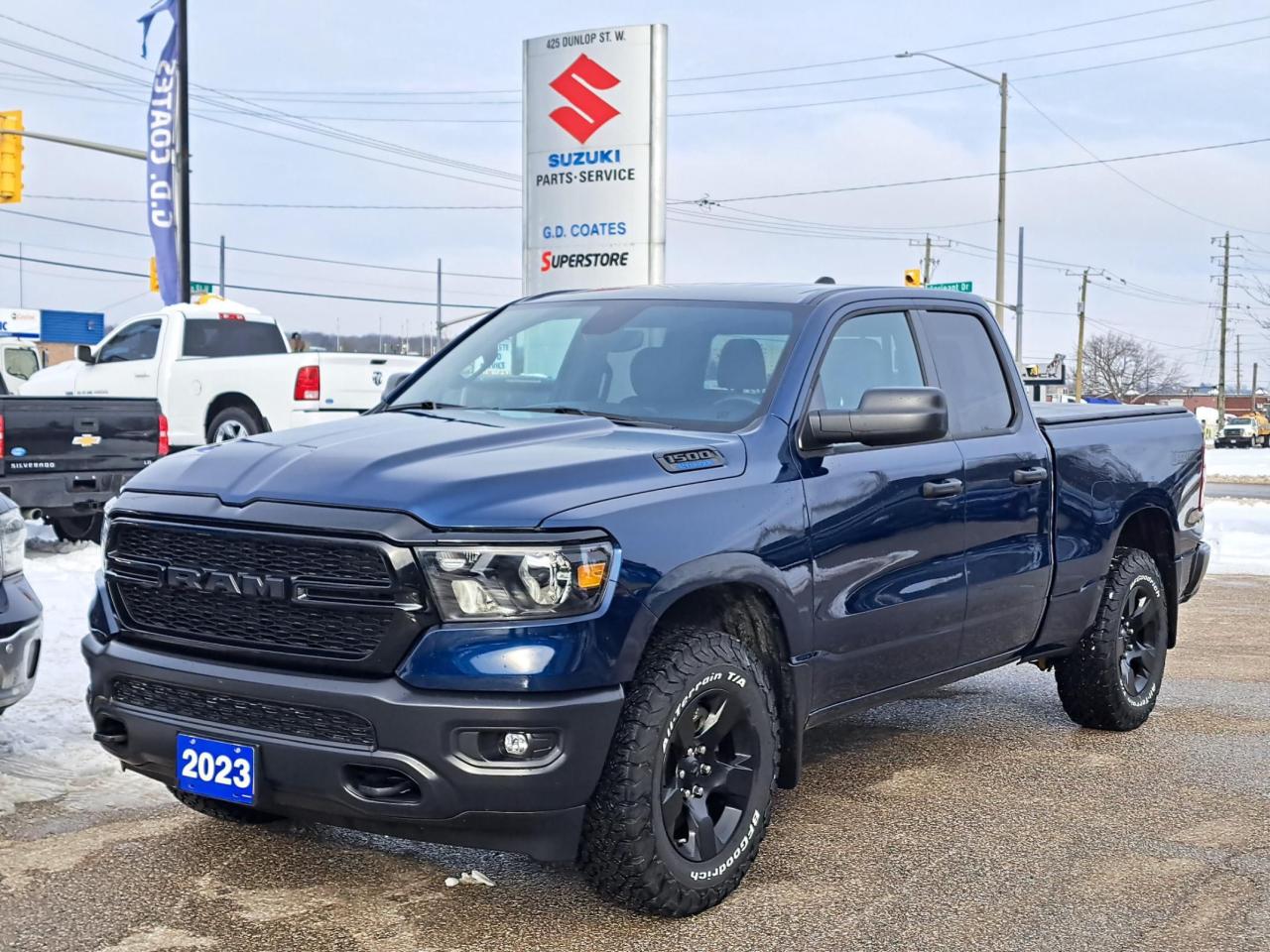 Used 2023 RAM 1500 Tradesman Quad Cab 4x4 ~Camera ~Bluetooth ~LOW KM for sale in Barrie, ON