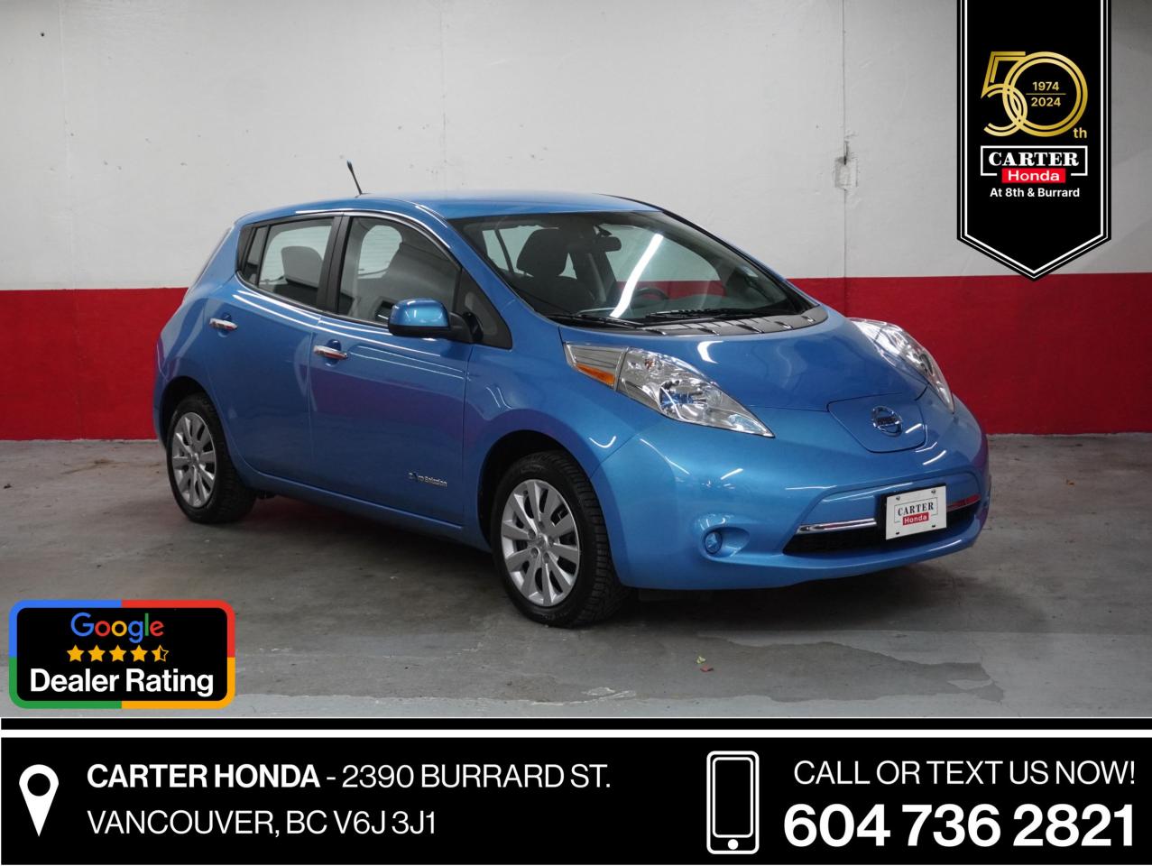 Used 2014 Nissan Leaf S NO PST! NO ACCIDENTS, 12/12 BARS for sale in Vancouver, BC