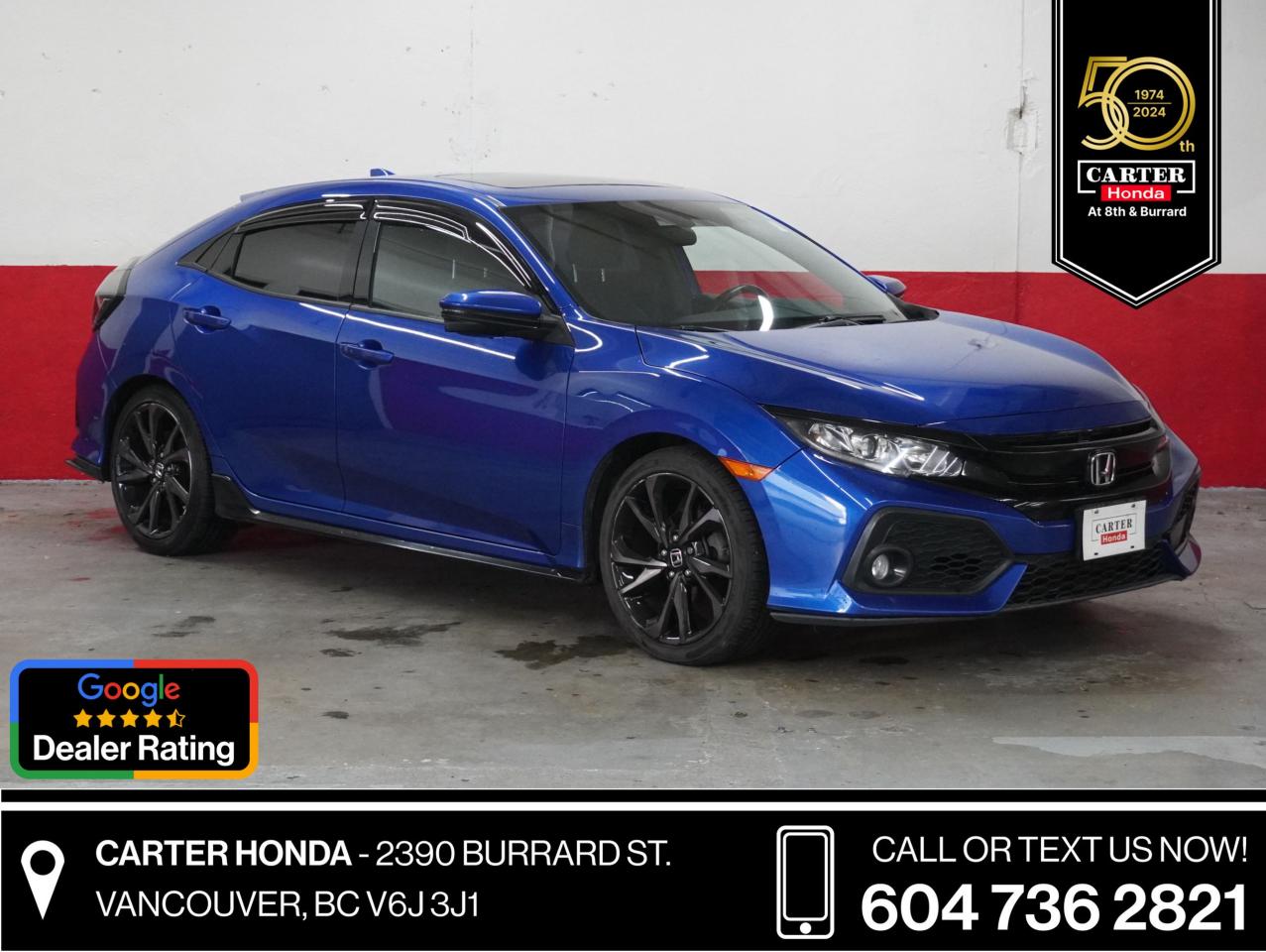 Used 2017 Honda Civic Hatchback SPORT HATCH, SUNROOF for sale in Vancouver, BC